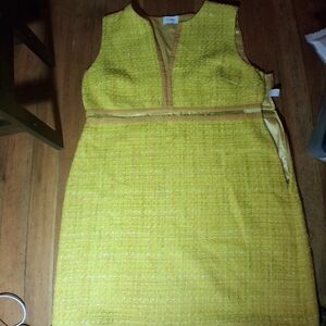 St. John Vibrant Yellow Tweed Skirt